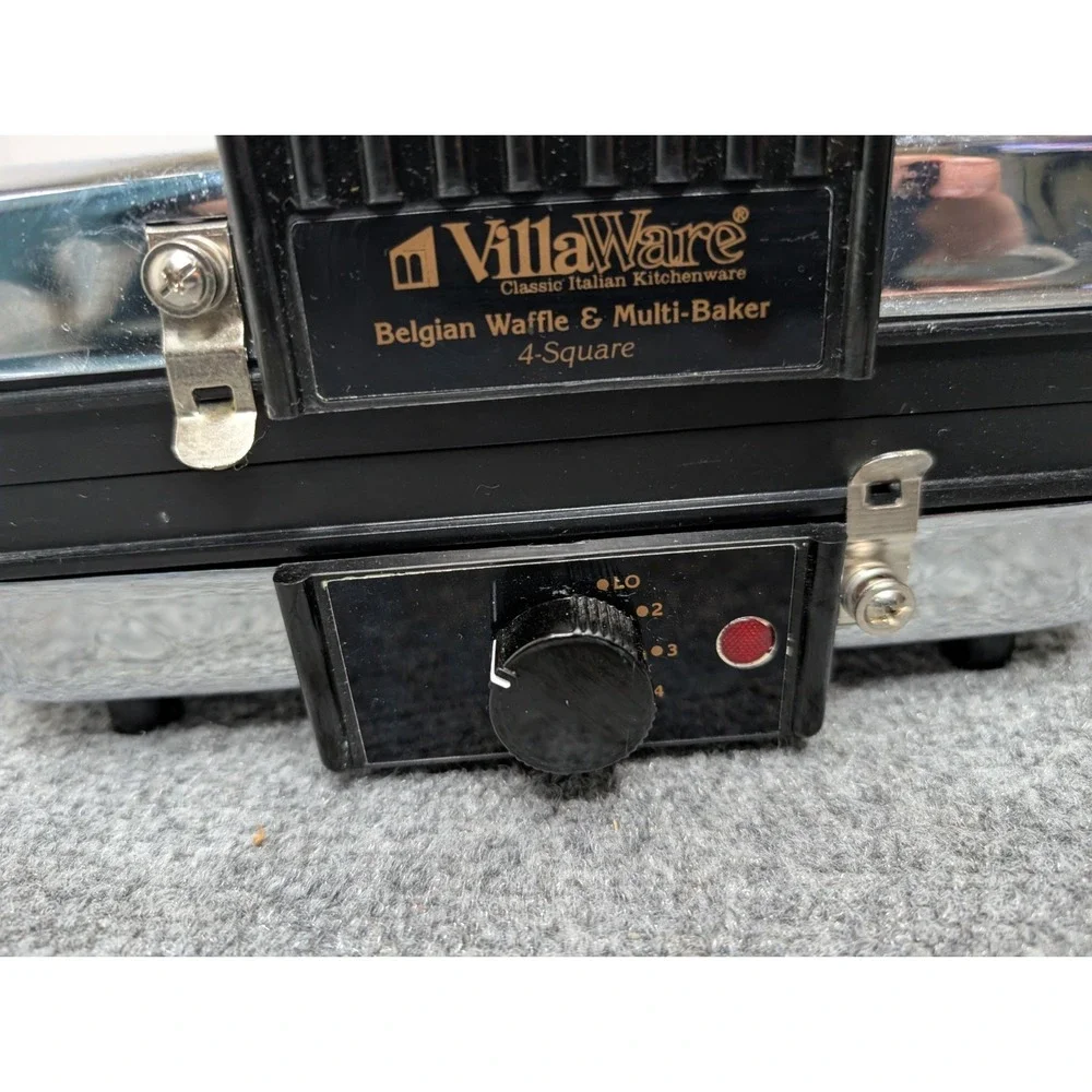 Vintage VILLAWARE Belgian WAFFLE MAKER #6150 (tested works good} Only Waffles